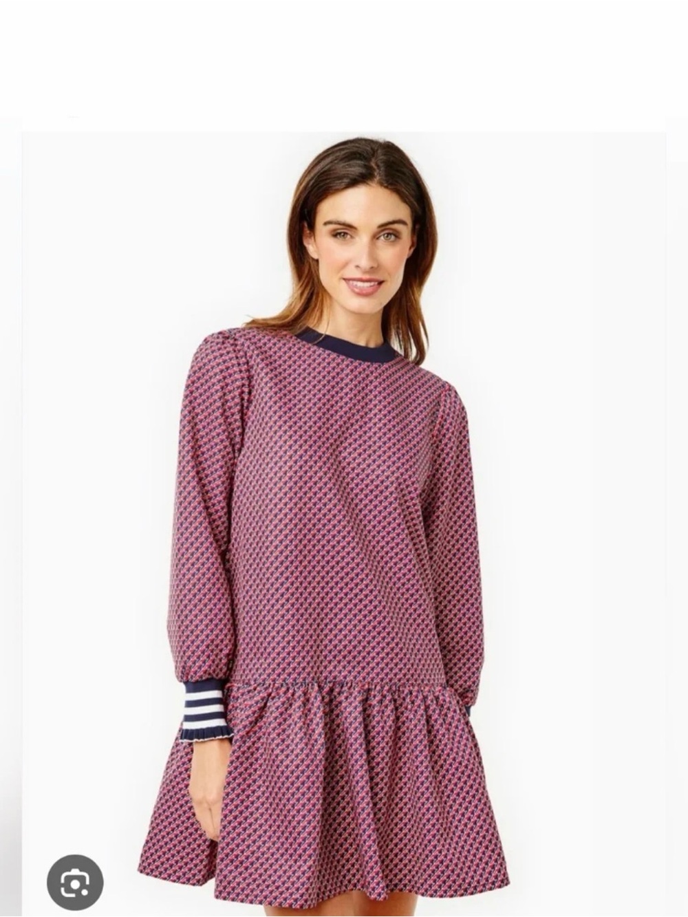 Addison Bay Active Women’s Navy Blue Cherry Stars Vine Dress